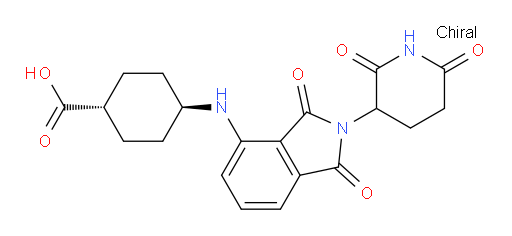 (1r,4r)-4-((2-(2,6-dioxopiperidin-3-yl)-1,3-dioxoisoindolin-4-yl)amino)cyclohexanecarboxylic acid