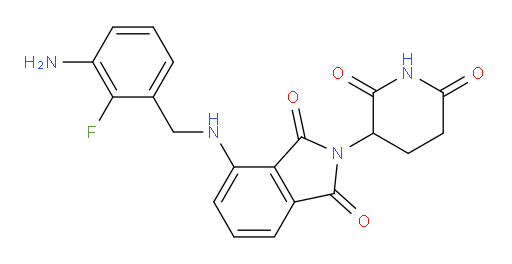 4-((3-amino-2-fluorobenzyl)amino)-2-(2,6-dioxopiperidin-3-yl)isoindoline-1,3-dione