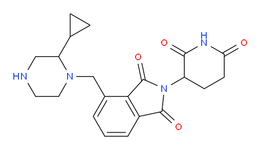 4-((2-cyclopropylpiperazin-1-yl)methyl)-2-(2,6-dioxopiperidin-3-yl)isoindoline-1,3-dione