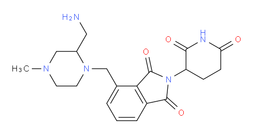 4-((2-(aminomethyl)-4-methylpiperazin-1-yl)methyl)-2-(2,6-dioxopiperidin-3-yl)isoindoline-1,3-dione
