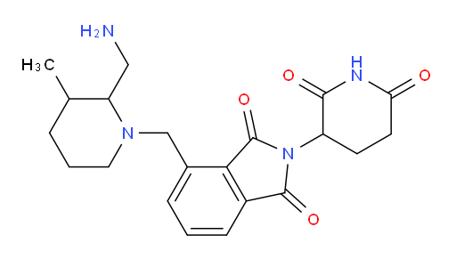 4-((2-(aminomethyl)-3-methylpiperidin-1-yl)methyl)-2-(2,6-dioxopiperidin-3-yl)isoindoline-1,3-dione