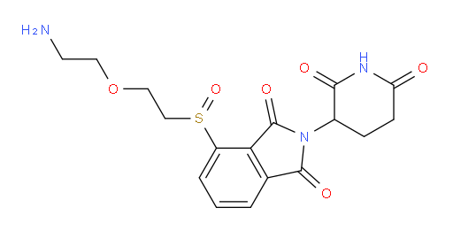 4-((2-(2-aminoethoxy)ethyl)sulfinyl)-2-(2,6-dioxopiperidin-3-yl)isoindoline-1,3-dione