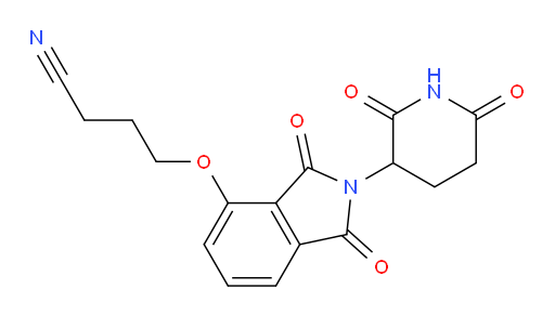 4-((2-(2,6-dioxopiperidin-3-yl)-1,3-dioxoisoindolin-4-yl)oxy)butanenitrile