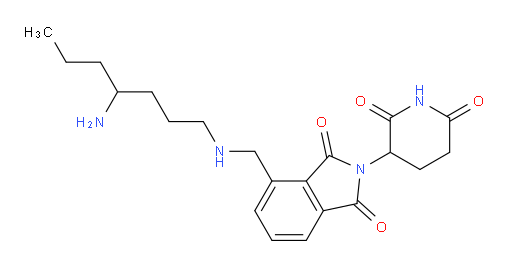4-(((4-aminoheptyl)amino)methyl)-2-(2,6-dioxopiperidin-3-yl)isoindoline-1,3-dione