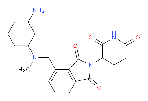 4-(((3-aminocyclohexyl)(methyl)amino)methyl)-2-(2,6-dioxopiperidin-3-yl)isoindoline-1,3-dione