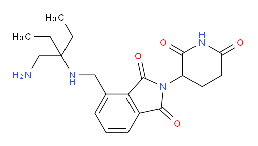 4-(((3-(aminomethyl)pentan-3-yl)amino)methyl)-2-(2,6-dioxopiperidin-3-yl)isoindoline-1,3-dione