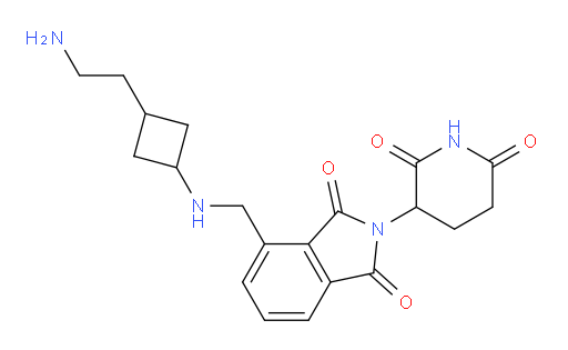 4-(((3-(2-aminoethyl)cyclobutyl)amino)methyl)-2-(2,6-dioxopiperidin-3-yl)isoindoline-1,3-dione