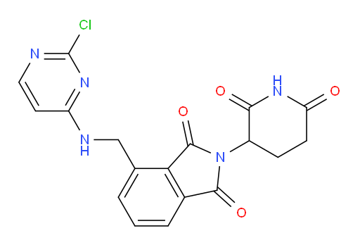 4-(((2-chloropyrimidin-4-yl)amino)methyl)-2-(2,6-dioxopiperidin-3-yl)isoindoline-1,3-dione