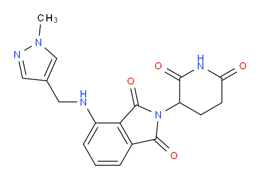 2-(2,6-dioxopiperidin-3-yl)-4-(((1-methyl-1H-pyrazol-4-yl)methyl)amino)isoindoline-1,3-dione