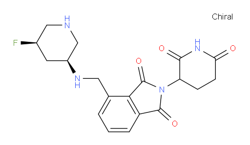 2-(2,6-dioxopiperidin-3-yl)-4-((((3S,5R)-5-fluoropiperidin-3-yl)amino)methyl)isoindoline-1,3-dione