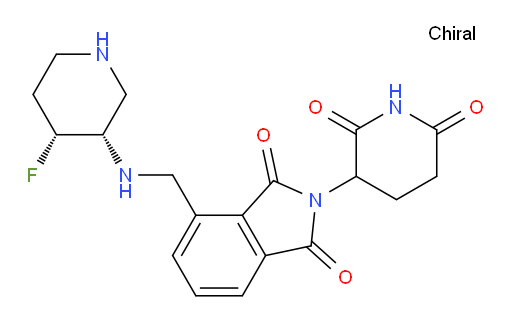 2-(2,6-dioxopiperidin-3-yl)-4-((((3S,4R)-4-fluoropiperidin-3-yl)amino)methyl)isoindoline-1,3-dione