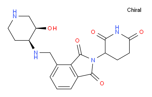 2-(2,6-dioxopiperidin-3-yl)-4-((((3R,4S)-3-hydroxypiperidin-4-yl)amino)methyl)isoindoline-1,3-dione