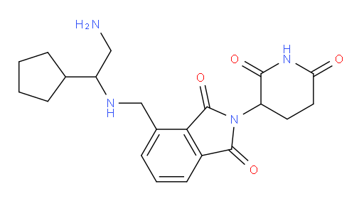 4-(((2-amino-1-cyclopentylethyl)amino)methyl)-2-(2,6-dioxopiperidin-3-yl)isoindoline-1,3-dione