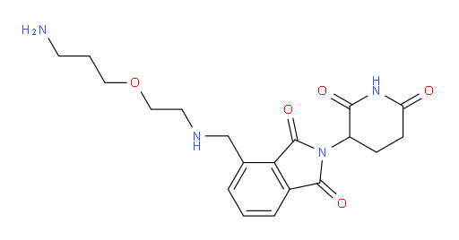 4-(((2-(3-aminopropoxy)ethyl)amino)methyl)-2-(2,6-dioxopiperidin-3-yl)isoindoline-1,3-dione