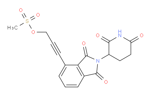 3-(2-(2,6-dioxopiperidin-3-yl)-1,3-dioxoisoindolin-4-yl)prop-2-yn-1-yl methanesulfonate