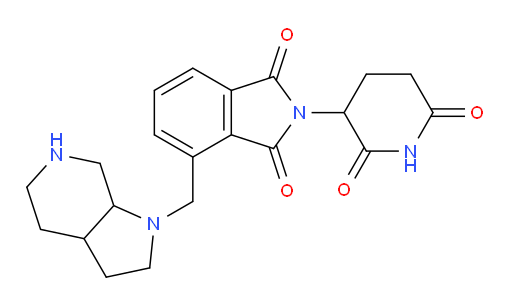 2-(2,6-dioxopiperidin-3-yl)-4-((octahydro-1H-pyrrolo[2,3-c]pyridin-1-yl)methyl)isoindoline-1,3-dione