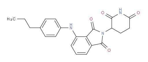 2-(2,6-dioxopiperidin-3-yl)-4-((4-propylphenyl)amino)isoindoline-1,3-dione