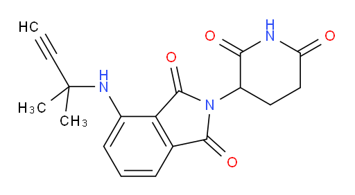 2-(2,6-dioxopiperidin-3-yl)-4-((2-methylbut-3-yn-2-yl)amino)isoindoline-1,3-dione