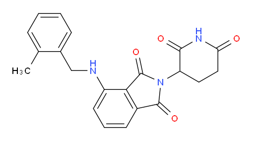2-(2,6-dioxopiperidin-3-yl)-4-((2-methylbenzyl)amino)isoindoline-1,3-dione