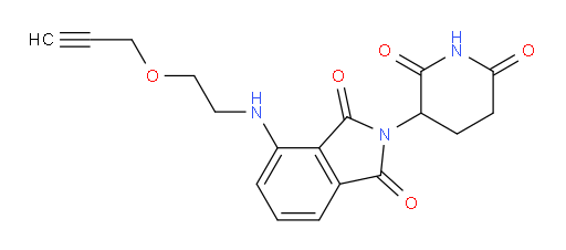 2-(2,6-dioxopiperidin-3-yl)-4-((2-(prop-2-yn-1-yloxy)ethyl)amino)isoindoline-1,3-dione