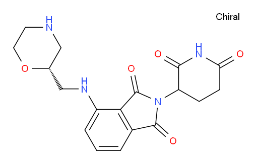 2-(2,6-dioxopiperidin-3-yl)-4-(((R)-morpholin-2-ylmethyl)amino)isoindoline-1,3-dione