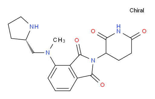 2-(2,6-dioxopiperidin-3-yl)-4-(methyl((S)-pyrrolidin-2-ylmethyl)amino)isoindoline-1,3-dione