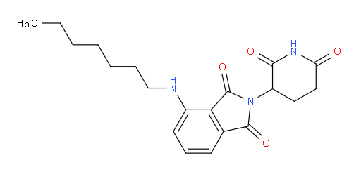 2-(2,6-dioxopiperidin-3-yl)-4-(heptylamino)isoindoline-1,3-dione