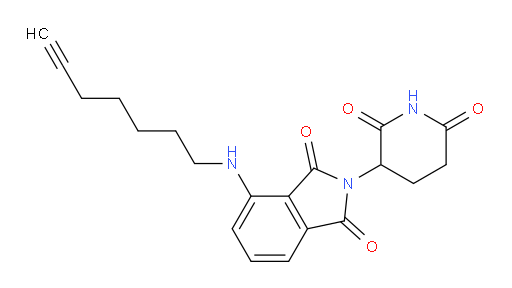 2-(2,6-dioxopiperidin-3-yl)-4-(hept-6-yn-1-ylamino)isoindoline-1,3-dione