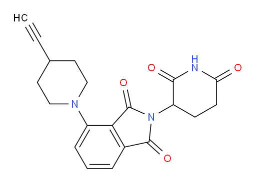 2-(2,6-dioxopiperidin-3-yl)-4-(4-ethynylpiperidin-1-yl)isoindoline-1,3-dione