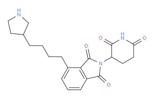 2-(2,6-dioxopiperidin-3-yl)-4-(4-(pyrrolidin-3-yl)butyl)isoindoline-1,3-dione