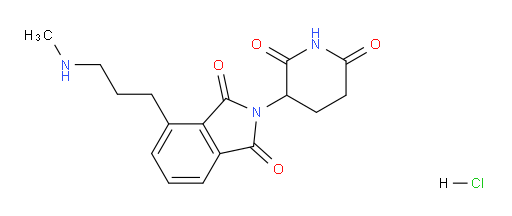 2-(2,6-dioxopiperidin-3-yl)-4-(3-(methylamino)propyl)isoindoline-1,3-dione hydrochloride