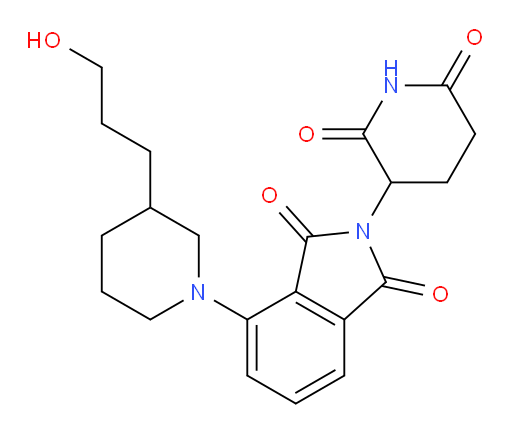 2-(2,6-dioxopiperidin-3-yl)-4-(3-(3-hydroxypropyl)piperidin-1-yl)isoindoline-1,3-dione