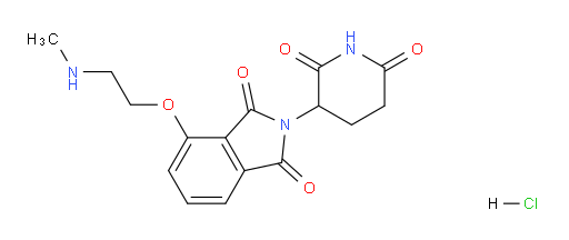 2-(2,6-dioxopiperidin-3-yl)-4-(2-(methylamino)ethoxy)isoindoline-1,3-dione hydrochloride