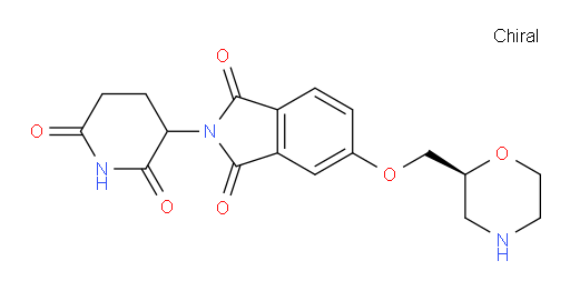 2-(2,6-dioxopiperidin-3-yl)-5-((S)-morpholin-2-ylmethoxy)isoindoline-1,3-dione