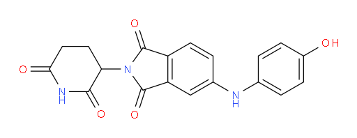 2-(2,6-dioxopiperidin-3-yl)-5-((4-hydroxyphenyl)amino)isoindoline-1,3-dione
