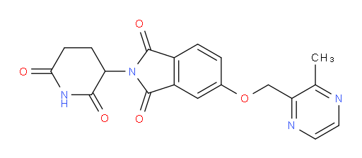 2-(2,6-dioxopiperidin-3-yl)-5-((3-methylpyrazin-2-yl)methoxy)isoindoline-1,3-dione