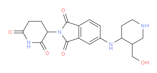 2-(2,6-dioxopiperidin-3-yl)-5-((3-(hydroxymethyl)piperidin-4-yl)amino)isoindoline-1,3-dione