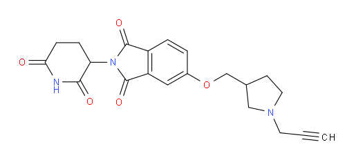 2-(2,6-dioxopiperidin-3-yl)-5-((1-(prop-2-yn-1-yl)pyrrolidin-3-yl)methoxy)isoindoline-1,3-dione