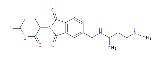 2-(2,6-dioxopiperidin-3-yl)-5-(((4-(methylamino)butan-2-yl)amino)methyl)isoindoline-1,3-dione