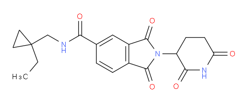 2-(2,6-dioxopiperidin-3-yl)-N-((1-ethylcyclopropyl)methyl)-1,3-dioxoisoindoline-5-carboxamide