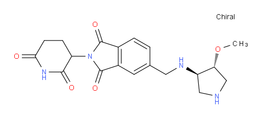 2-(2,6-dioxopiperidin-3-yl)-5-((((3R,4R)-4-methoxypyrrolidin-3-yl)amino)methyl)isoindoline-1,3-dione