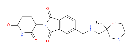 2-(2,6-dioxopiperidin-3-yl)-5-((((2-methylmorpholin-2-yl)methyl)amino)methyl)isoindoline-1,3-dione