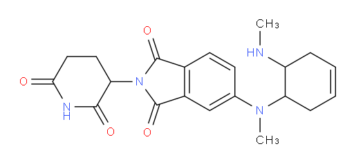 2-(2,6-dioxopiperidin-3-yl)-5-(methyl(6-(methylamino)cyclohex-3-en-1-yl)amino)isoindoline-1,3-dione