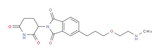 2-(2,6-dioxopiperidin-3-yl)-5-(3-(2-(methylamino)ethoxy)propyl)isoindoline-1,3-dione