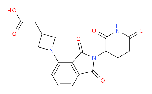 2-(1-(2-(2,6-dioxopiperidin-3-yl)-1,3-dioxoisoindolin-4-yl)azetidin-3-yl)acetic acid
