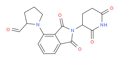 1-(2-(2,6-dioxopiperidin-3-yl)-1,3-dioxoisoindolin-4-yl)pyrrolidine-2-carbaldehyde
