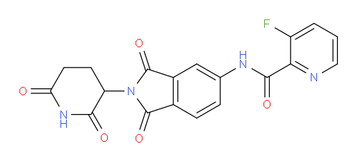 N-(2-(2,6-dioxopiperidin-3-yl)-1,3-dioxoisoindolin-5-yl)-3-fluoropicolinamide