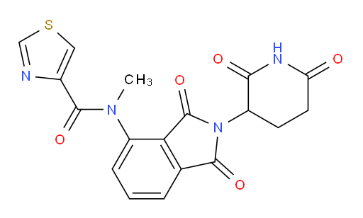 N-(2-(2,6-dioxopiperidin-3-yl)-1,3-dioxoisoindolin-4-yl)-N-methylthiazole-4-carboxamide