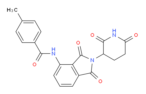 N-(2-(2,6-dioxopiperidin-3-yl)-1,3-dioxoisoindolin-4-yl)-4-methylbenzamide