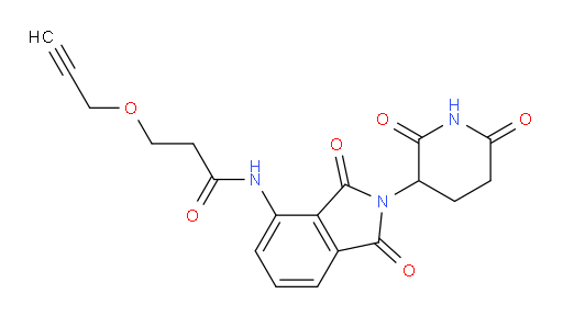 N-(2-(2,6-dioxopiperidin-3-yl)-1,3-dioxoisoindolin-4-yl)-3-(prop-2-yn-1-yloxy)propanamide